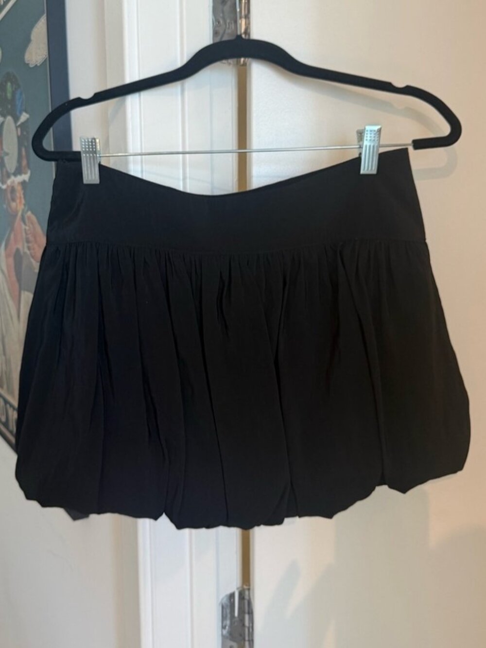 Black Mini Bubble Skirt
